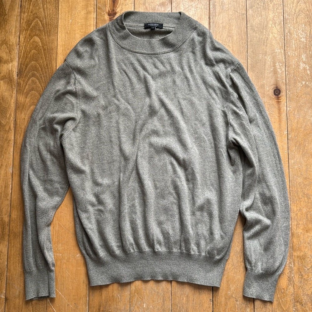 Toscano Men's Gray Sweater Small